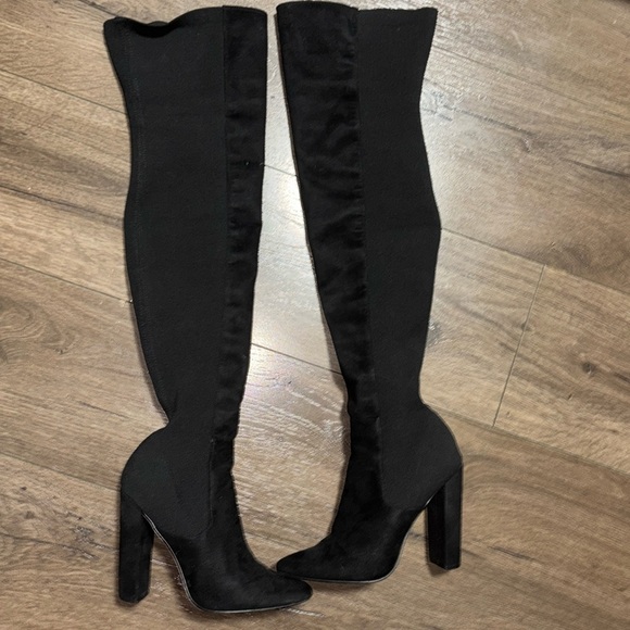 Steve Madden ESSENCE RIBBED THIGH-HIGH BOOTS the knee boots size 7 used - Picture 3 of 7
